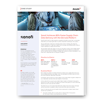 Sanofi Reinvigorates Supply-Chain Logistics with The Denodo Platform
