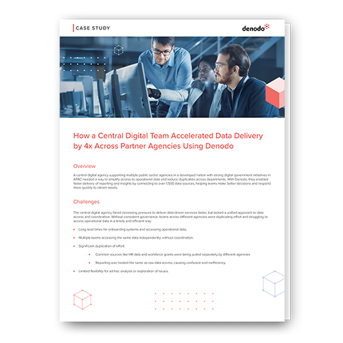 Central Digital Agency Accelerates Data Delivery by 4x Using Denodo