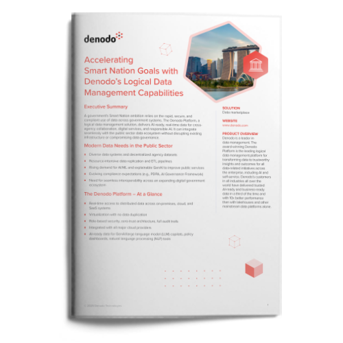 Singapore: Accelerating Smart Nation Goals with Denodo’s Logical Data Management Capabilities
