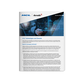 Partner Solution Brief: HCLTech and Denodo