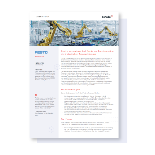 Festos Innovationspfad: GenAI zur Transformation der industriellen Automatisierung